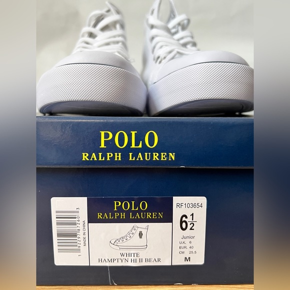 Polo Ralph Lauren White Hamptyn HI 2 Bear - Picture 3 of 4